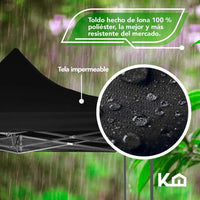 Thumbnail for Toldo Carpa Impermeable Plegable Acero 2x2 M Blanco Bolsa