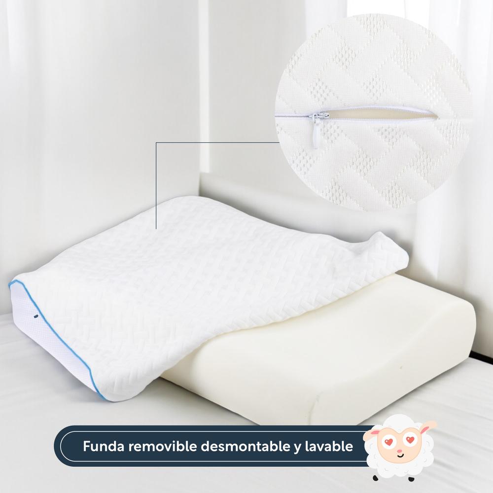 Almohada Ortopédica Cervical Memory Foam Viscoelástica Suave