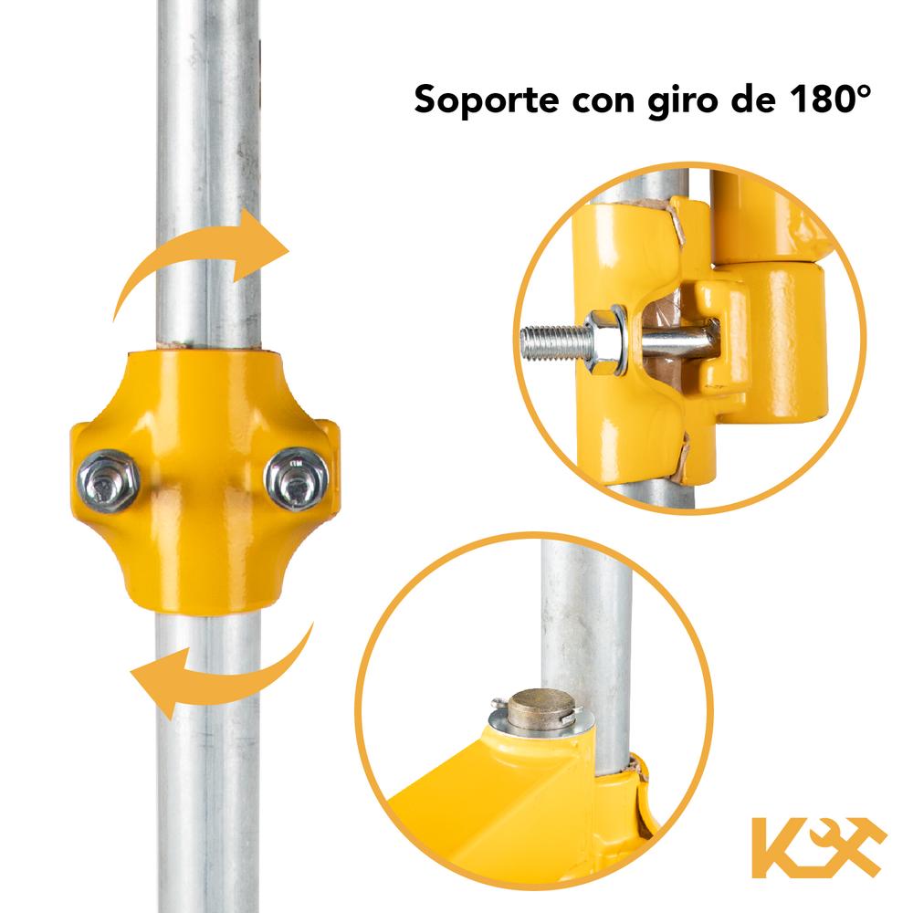 Soporte para Polipasto Con Giro 180 Grados Capacidad 300-600 Kg Largo 110 cm HST-250-1100 Kingsman