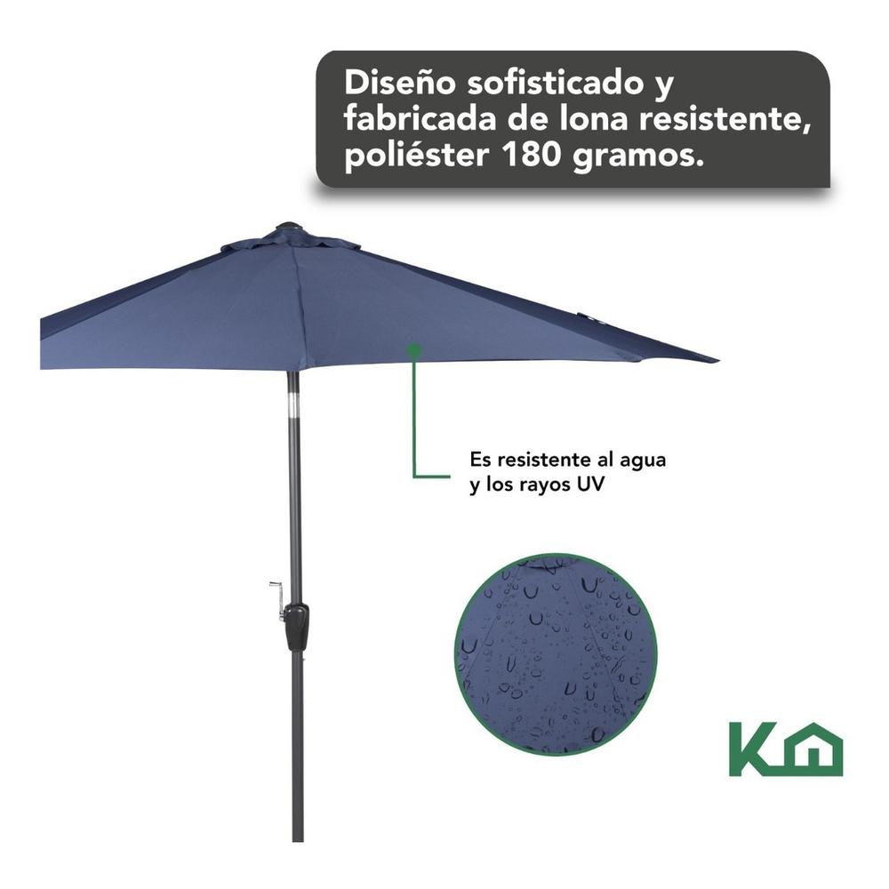 Sombrilla Para Jardin Playa Angulo De Inclinacion Kit 4 Pzas