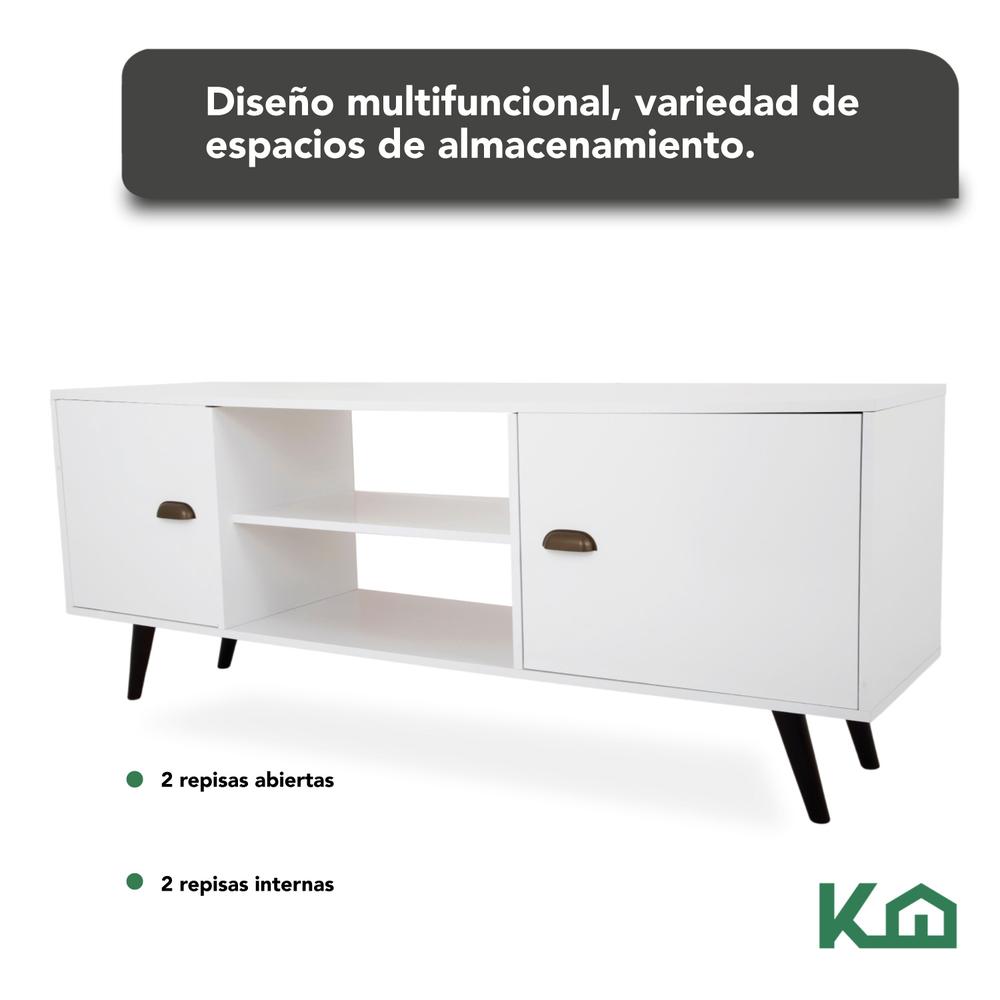 Centro De Entretenimiento Modular Tv 150 Cm Repisas Puertas