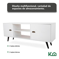 Thumbnail for Centro De Entretenimiento Modular Tv 150 Cm Repisas Puertas