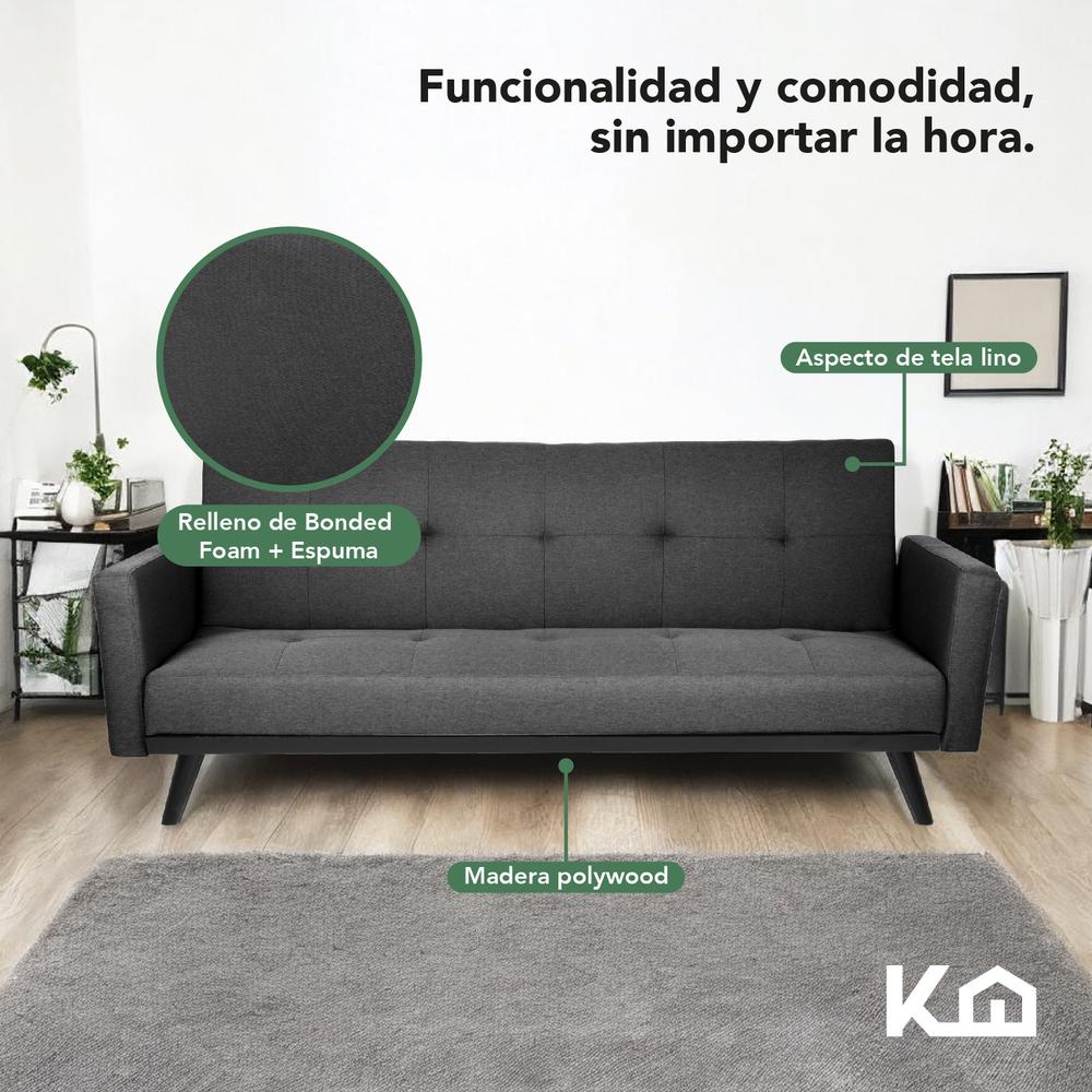 Sofá Cama Reclinable Silla Convertible Sillón Sala Moderna