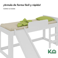 Thumbnail for Cama Individual Resbaladilla Tobogán Mini Loft KingsHouse