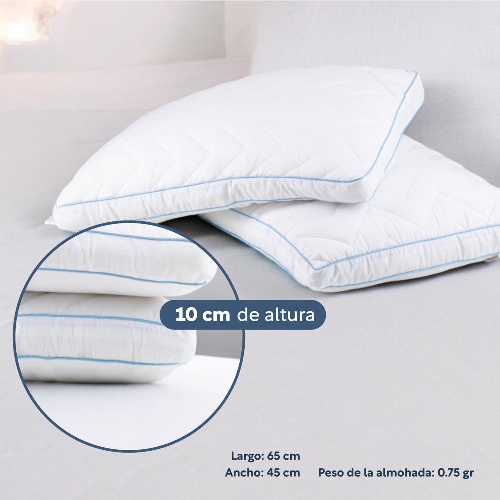 Colchón Individual Memory Foam + Almohadas Poliéster Set 3Pz