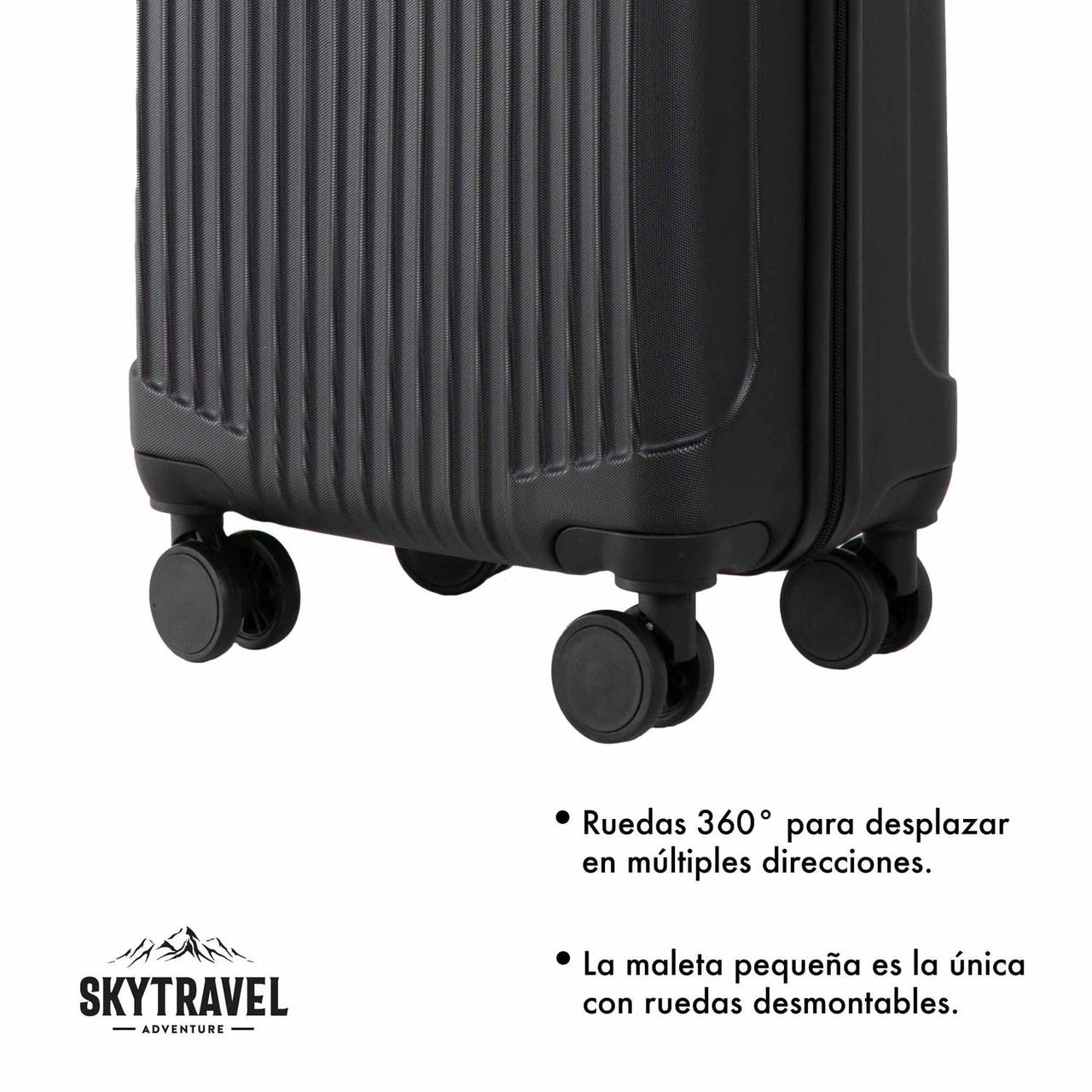 Set De 4 Maletas Para Viaje Con Ruedas Rigidas Alta Calidad