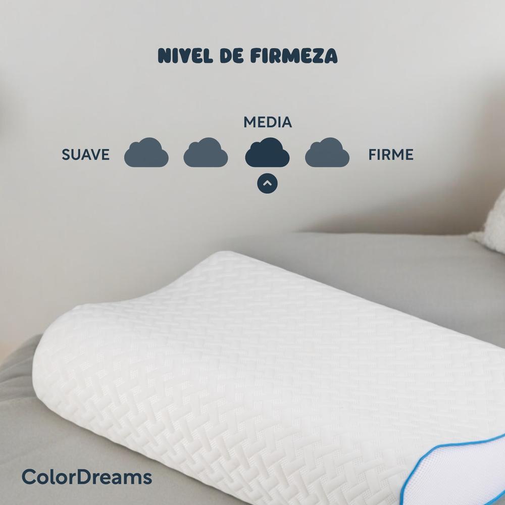 Almohada Ortopédica Cervical Memory Foam Viscoelástica Suave