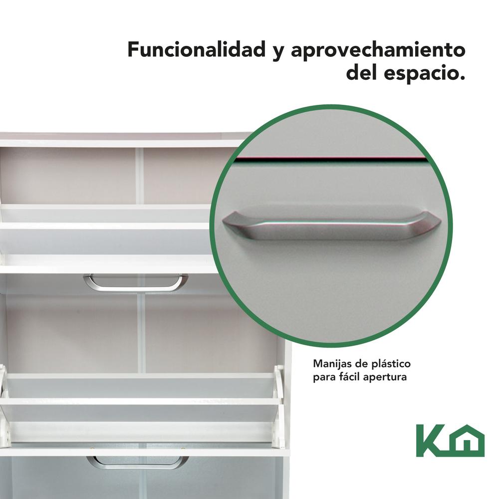 Mueble Zapatero Zapatera Organizador Madera 18 Pares Hogar