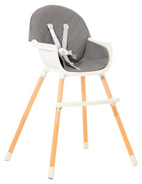 Silla Alta Bebe Para Comer Altura Ajustable Y Charola 4 En 1