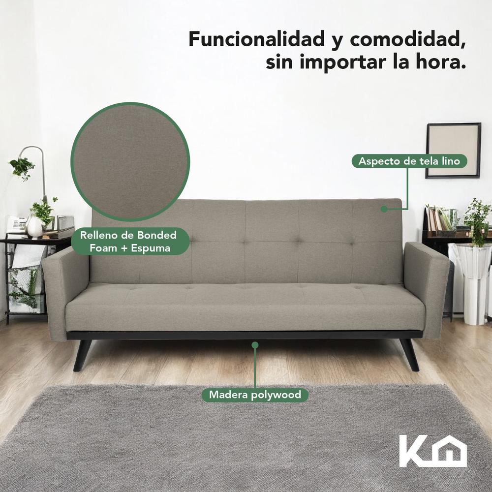 Sofá Cama Reclinable Silla Convertible Sillón Sala Moderna