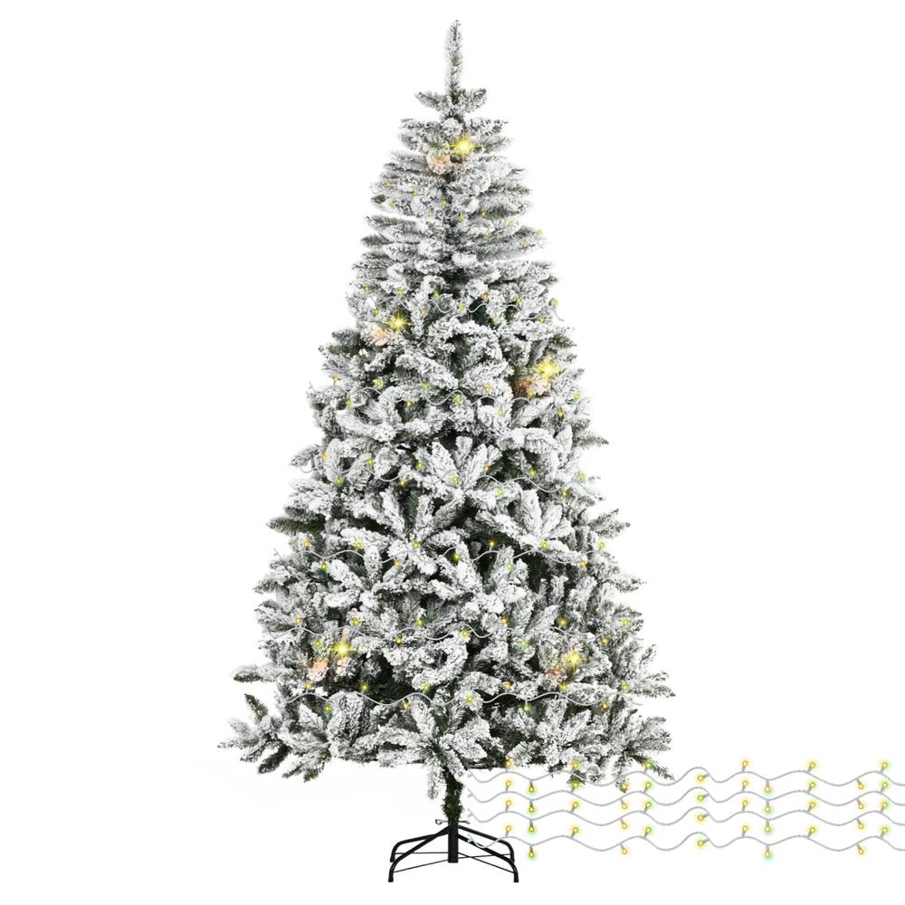 Árbol De Navidad Artificial 1.80 M + 250 Serie Luces Led 25m