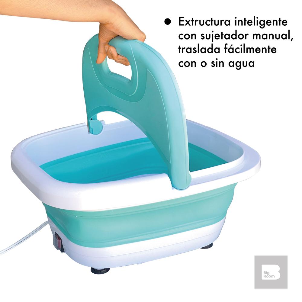 Tina Para Pies Con Vibración Plegable Relajante Spa