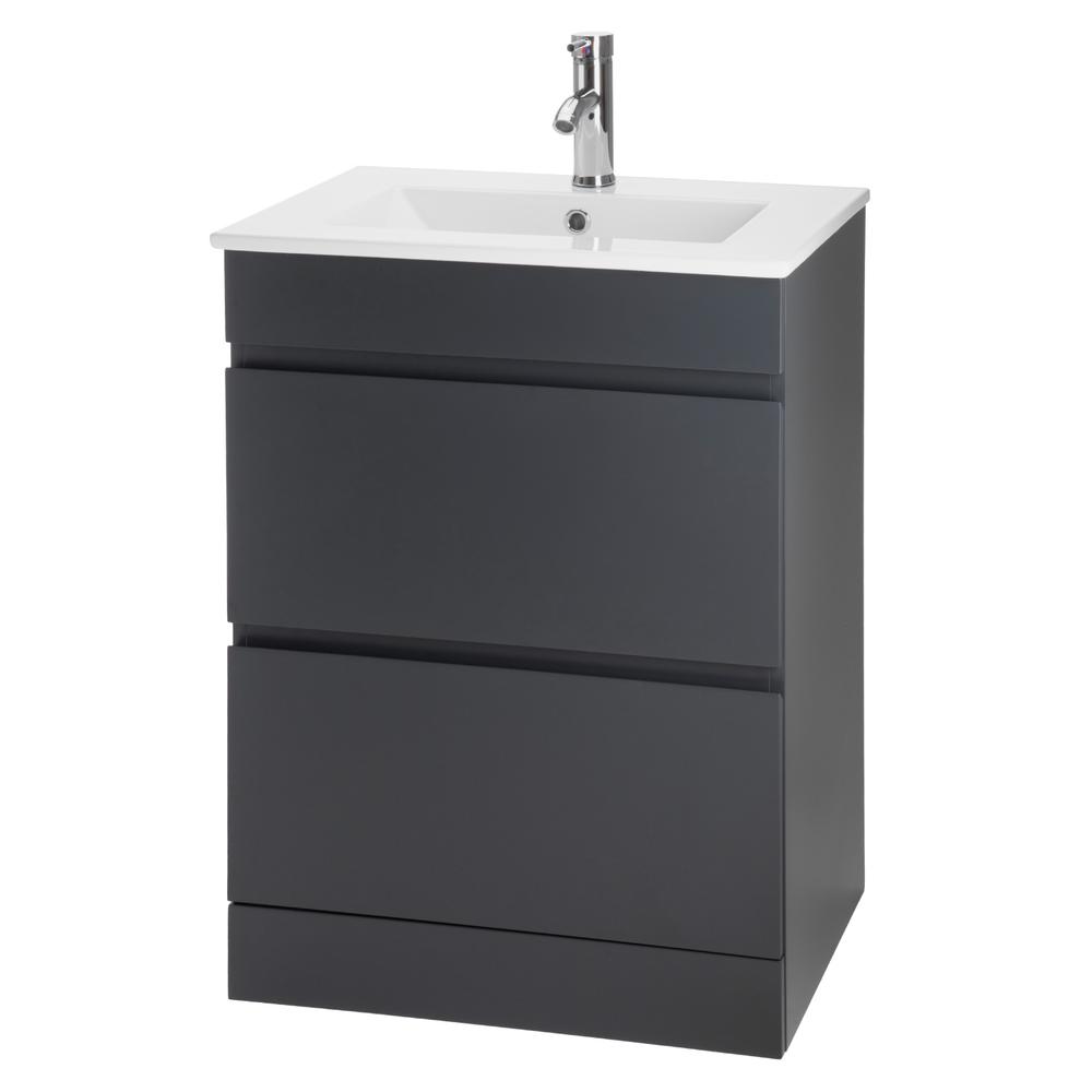 Mueble Gabinete Para Baño Lavamanos Lavabo Ovalín 2 Cajones