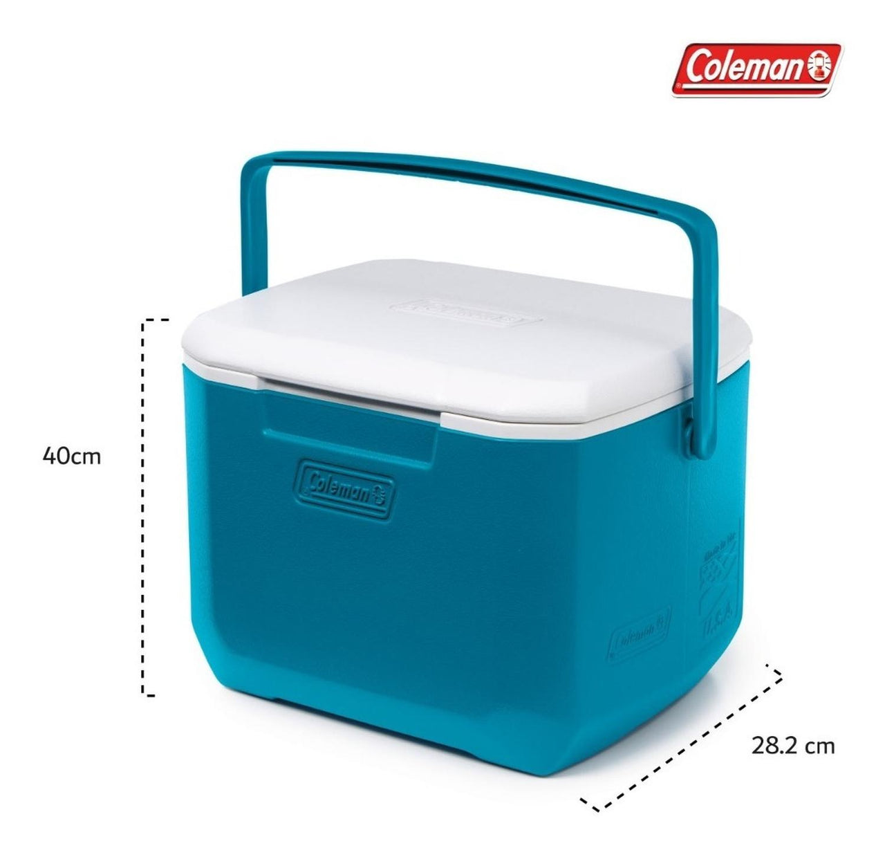 Hielera Coleman Portatil 16qt 15lts Con Asa Para 22 Latas