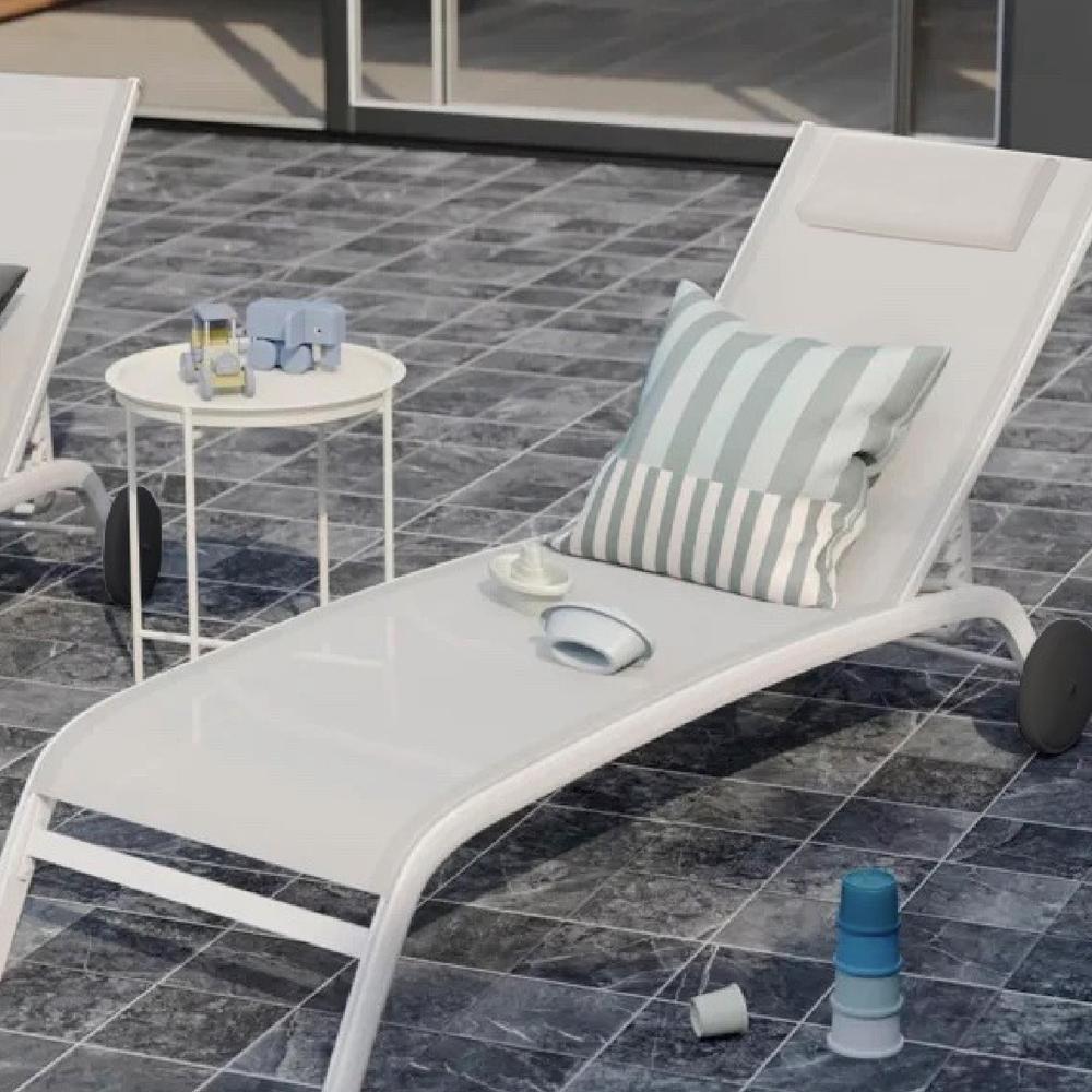 Camastro Exterior Textileno Reclinable Silla de Playa Jardin