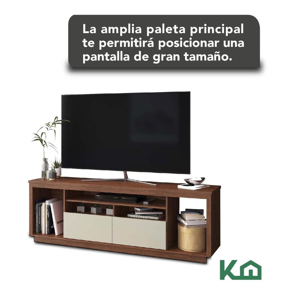 Rack Mueble para TV Cafe con Blanco grosor 15 mm 60x180x38 cm RK120