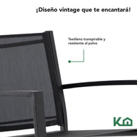 Thumbnail for Sala Exterior para Jardin Textileno Sillas Sillon Mesa 4Pzas