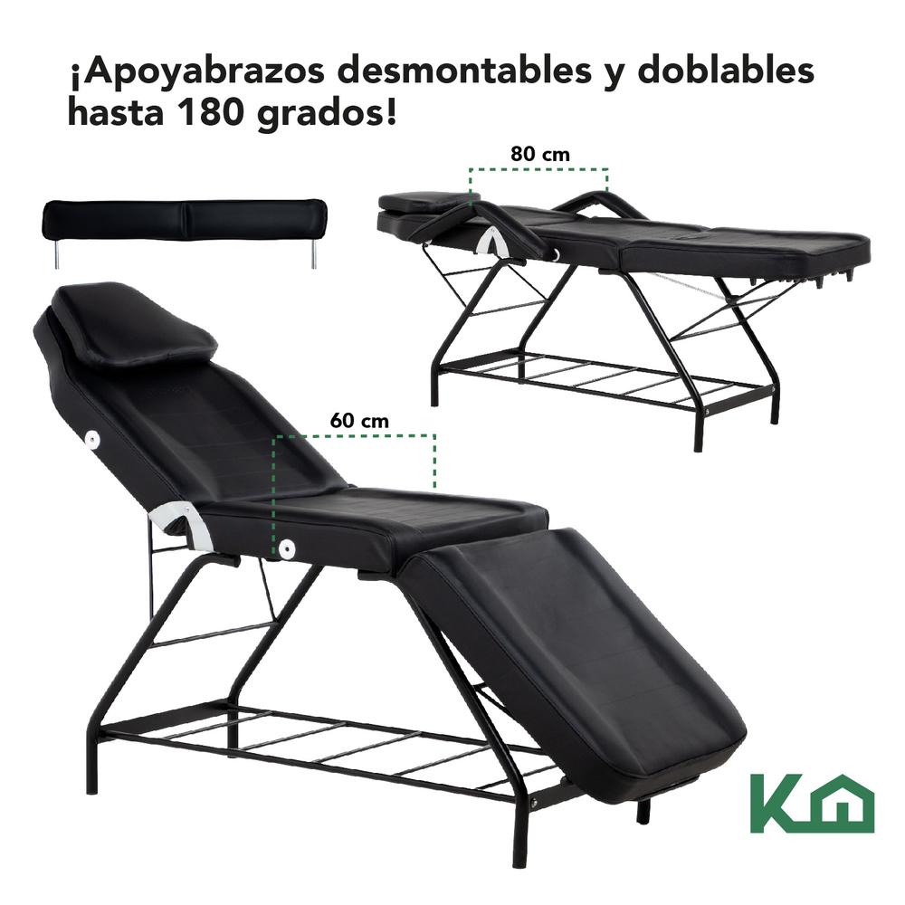 Cama De Masaje Silla Para Faciales Reclinable Spa Profesional