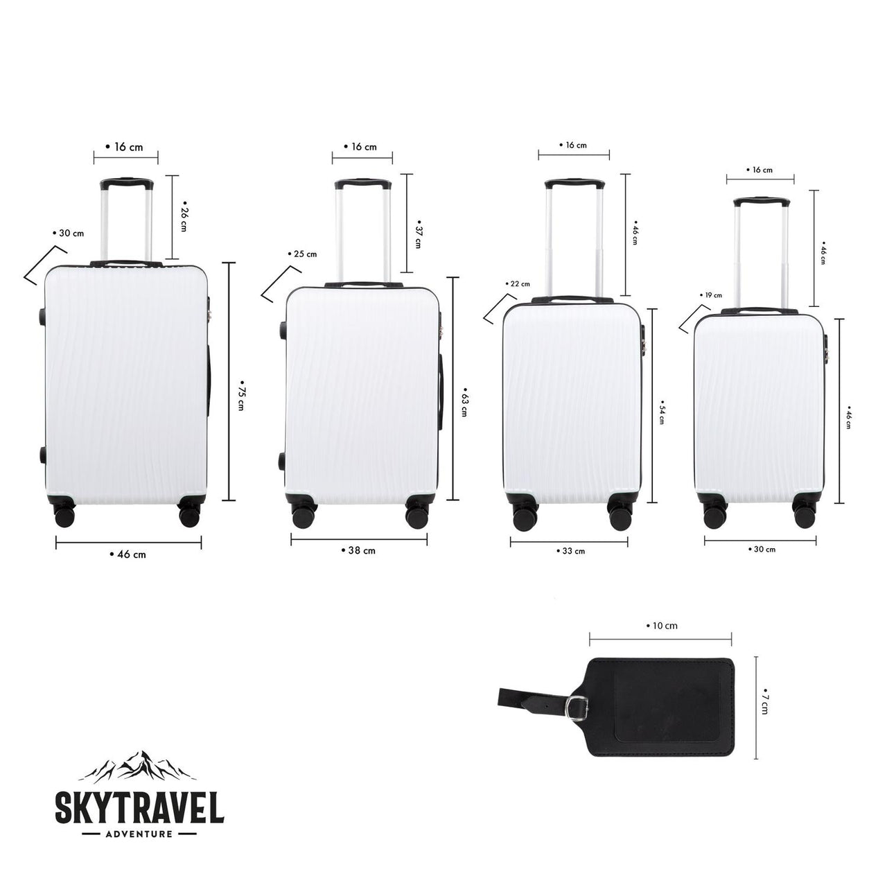 Set De 4 Maletas Para Viaje Con Ruedas Rigidas Alta Calidad