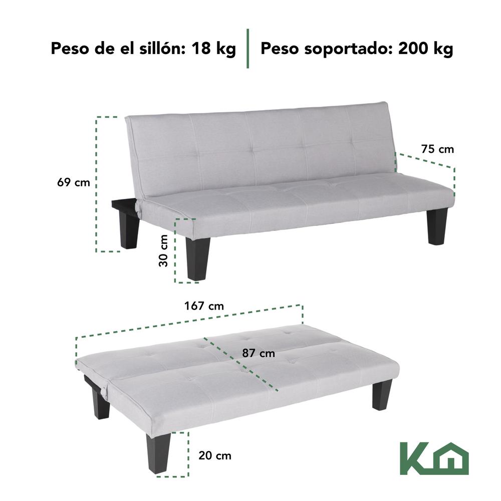 Sofa Cama Plegable Individual Sillón Minimalista Reclinable