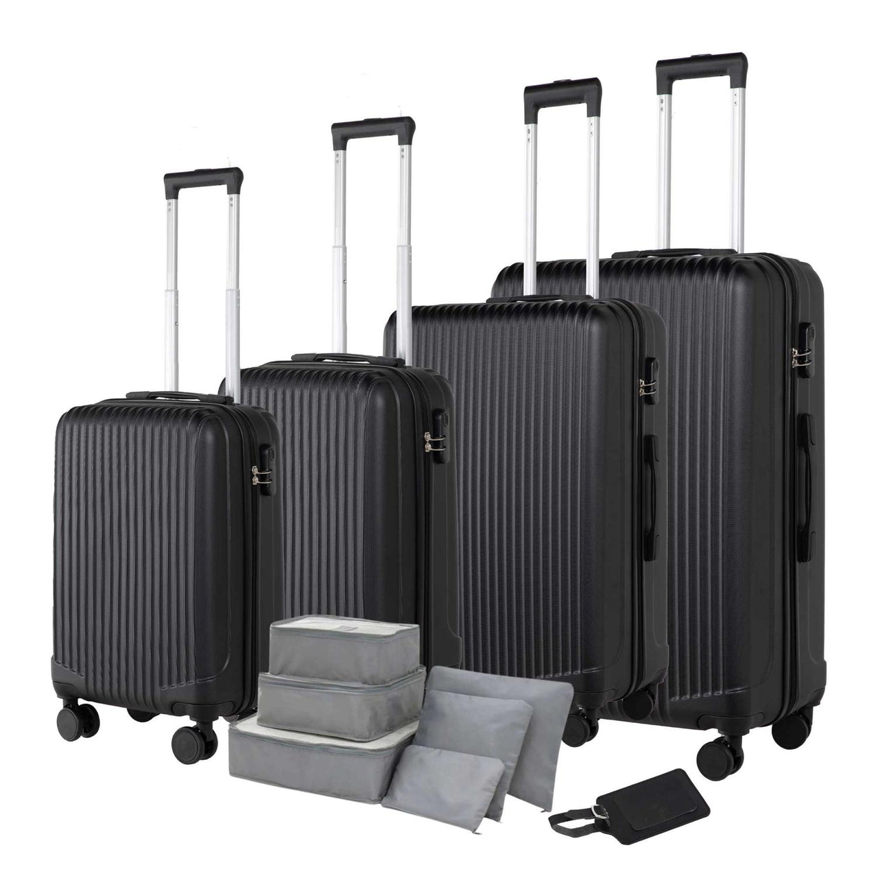 Set De 4 Maletas Para Viaje Con Ruedas Rigidas Alta Calidad