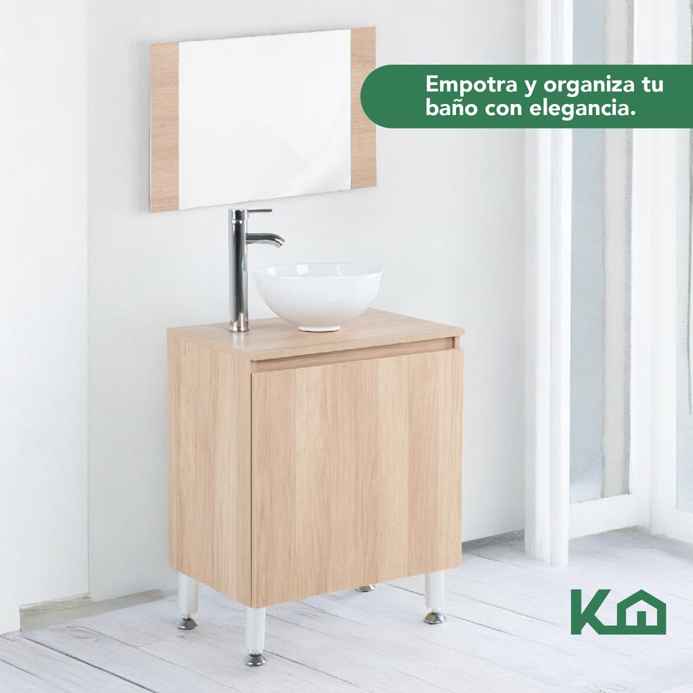 Mueble Gabinete Para Baño Lavamanos Con Espejo Lavabo Ovalin