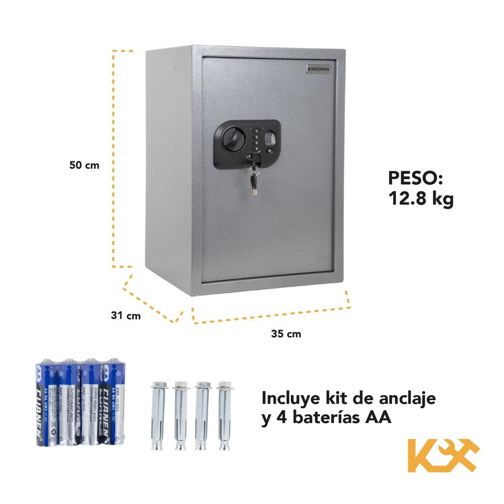 Caja Fuerte Biometrica Super Grande Huella De Seguridad