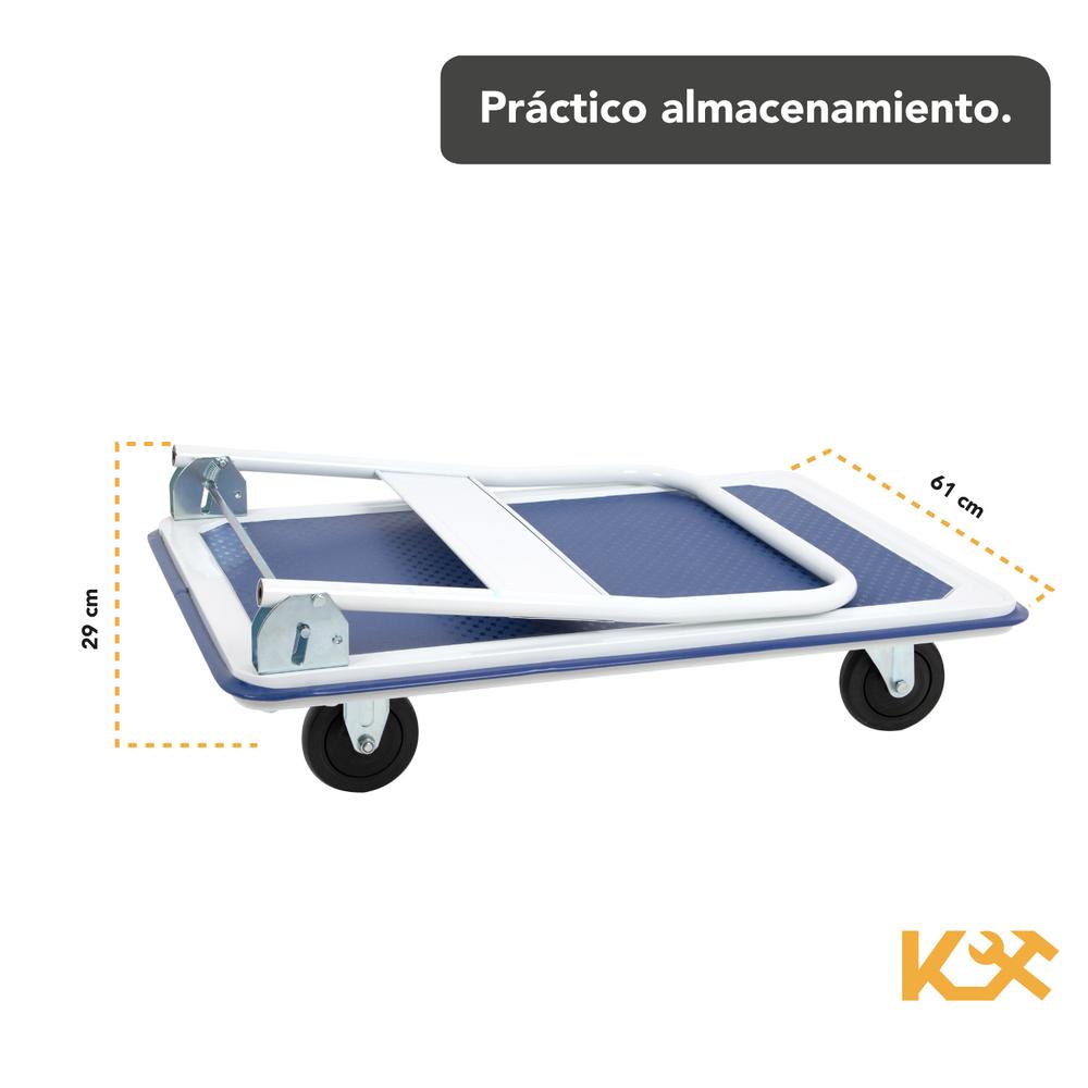 Carro Plataforma Plegable con Ruedas hasta 300 Kilos 91 x 61 x 89 cm Kingsman