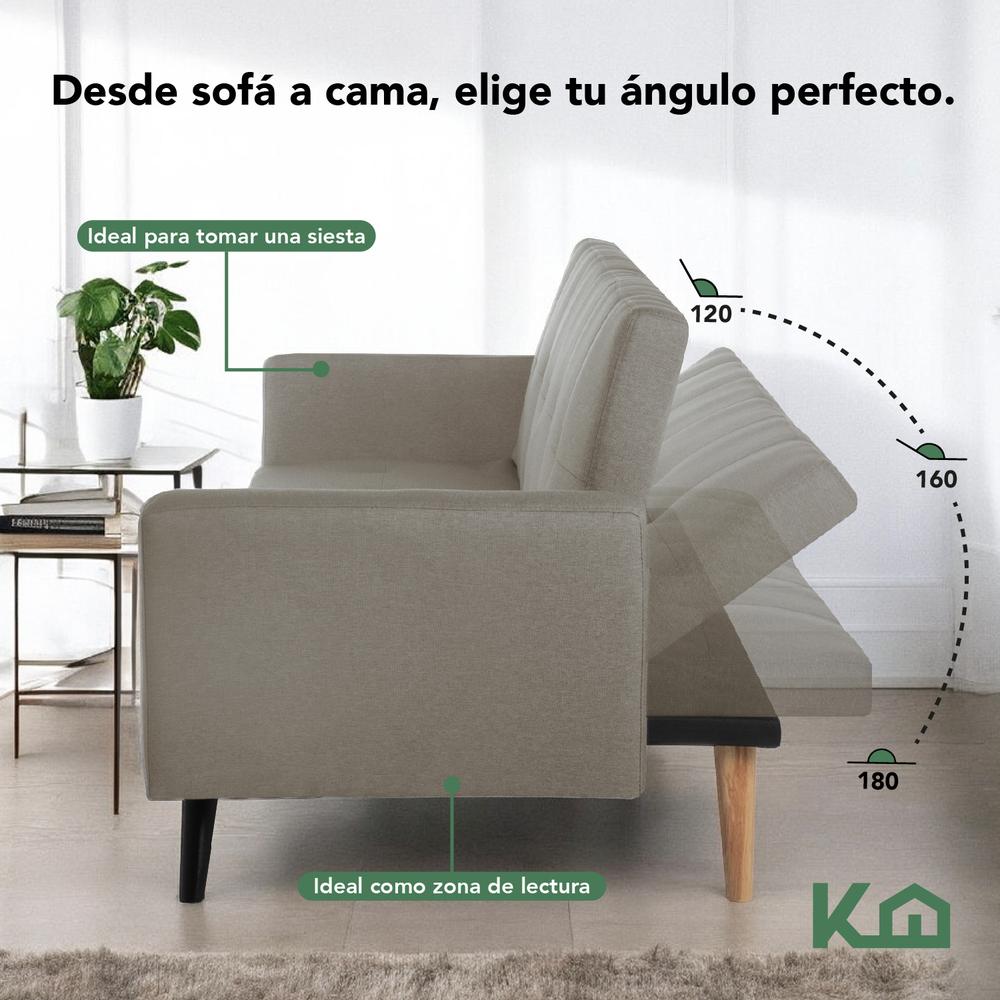 Sofá Cama Reclinable Silla Convertible Sillón Sala Moderna