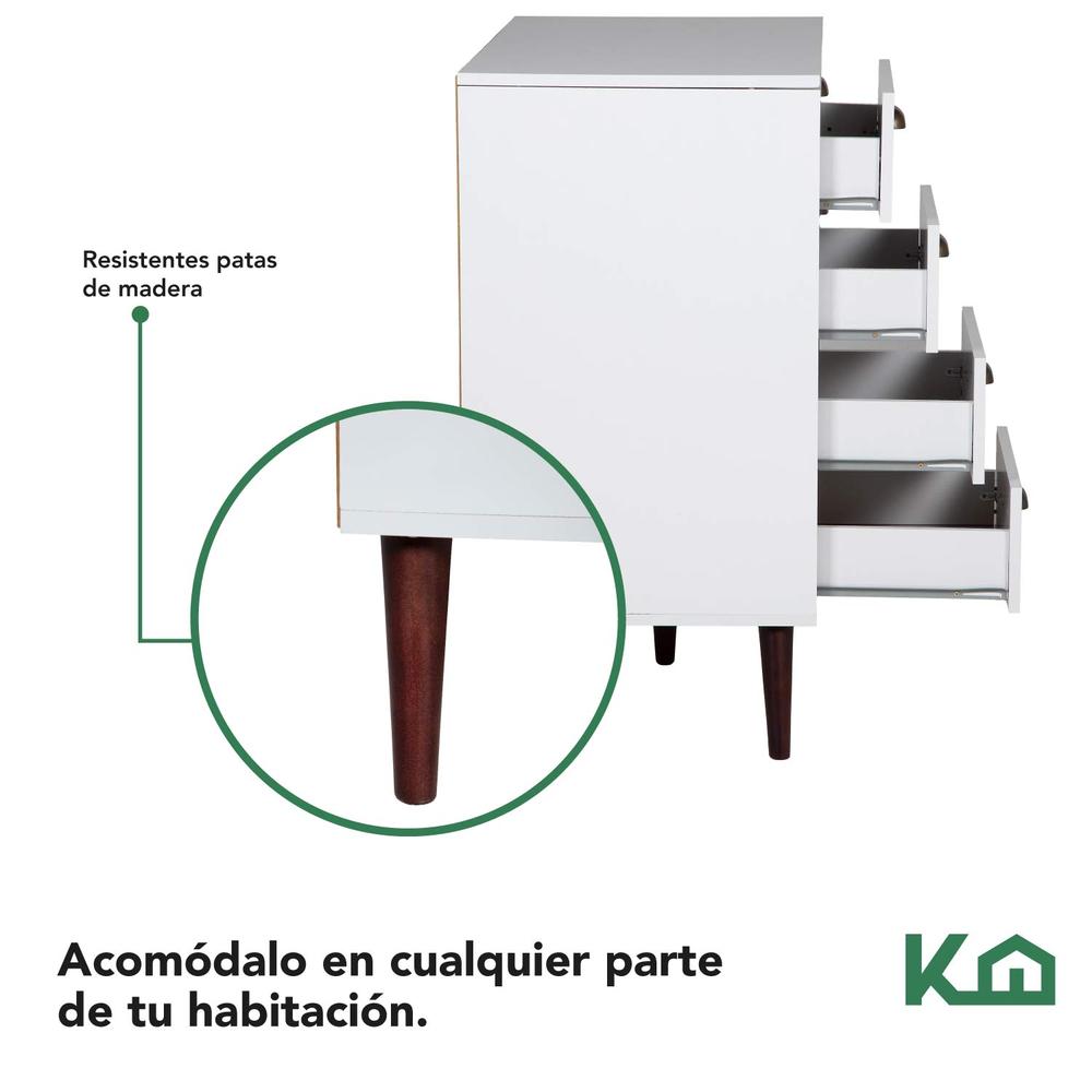 Buro Cajonera Cómoda Mueble Multiusos 8 Cajones Recamara