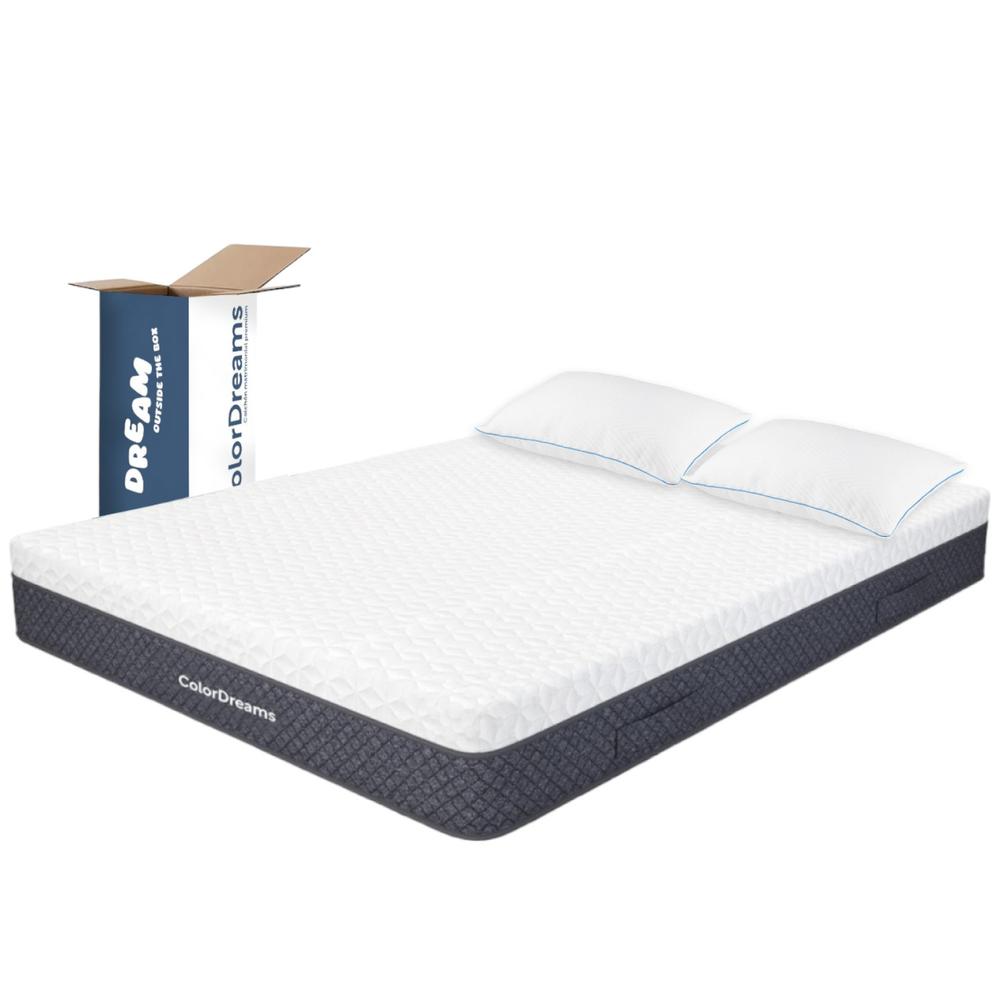 Colchón King Size Memory Foam + Almohadas Espuma Set 3Pzas