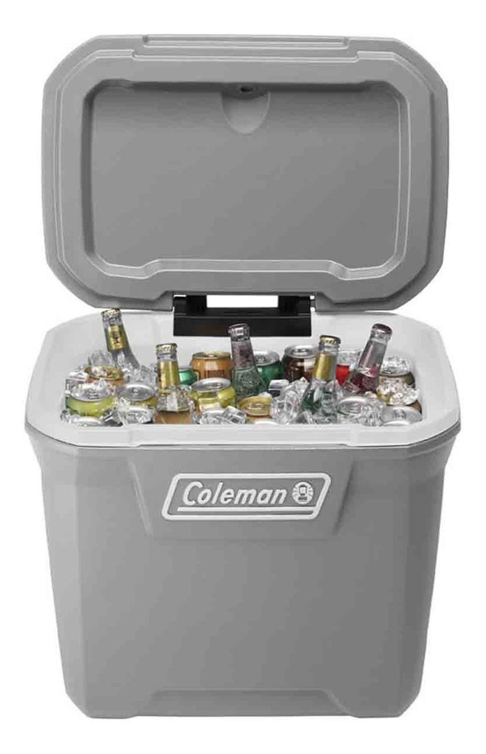 Hielera 316 Cooler 65 QT para 101 Latas Gris con Ruedas 3000006476 Coleman