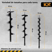 Thumbnail for Motoperforadora Ahoyadora A Gasolina 3 Barrenas 52 CC 2.5 HP