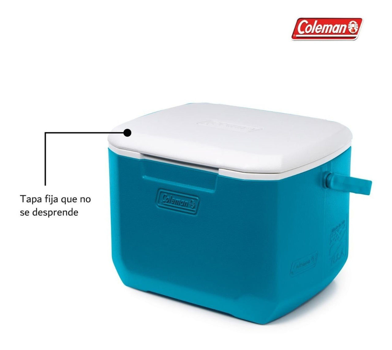 Hielera Coleman Portatil 16qt 15lts Con Asa Para 22 Latas