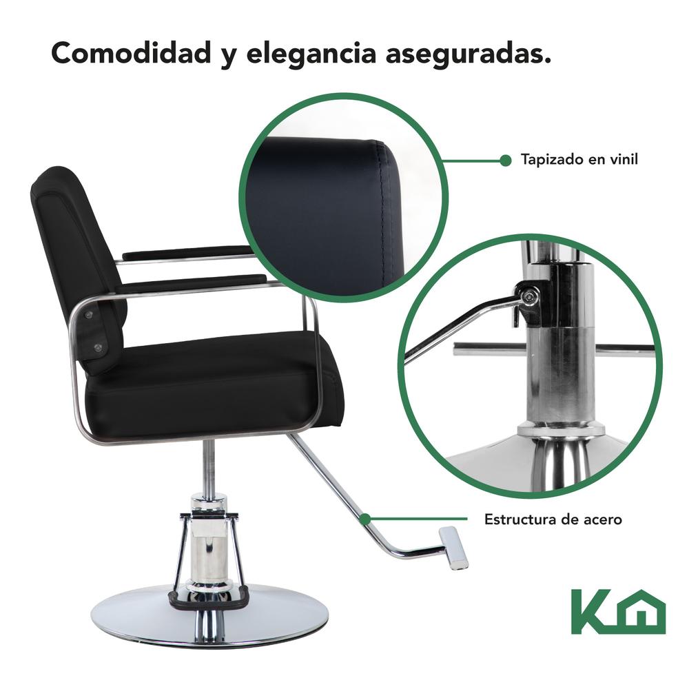 Sillon Barbero Estetica Silla Hidraulico Ajustable Barberia