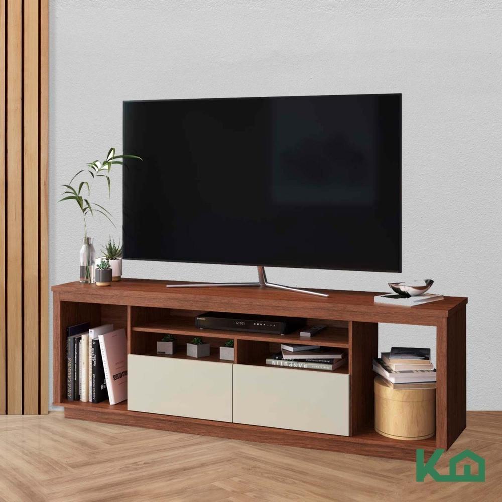 Rack Mueble para TV Cafe con Blanco grosor 15 mm 60x180x38 cm RK120