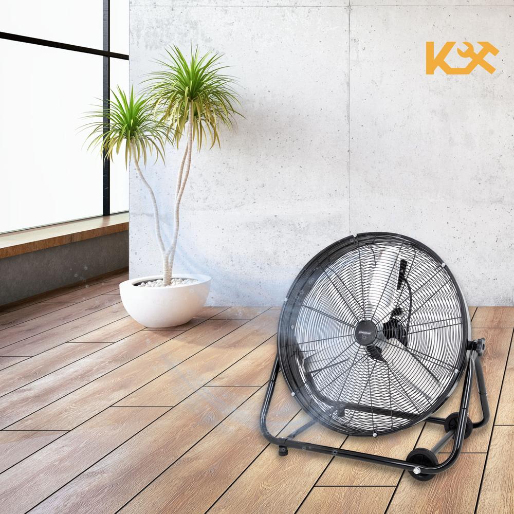 Ventilador De Piso Industrial 30 Pulgadas Aluminio Kingsman