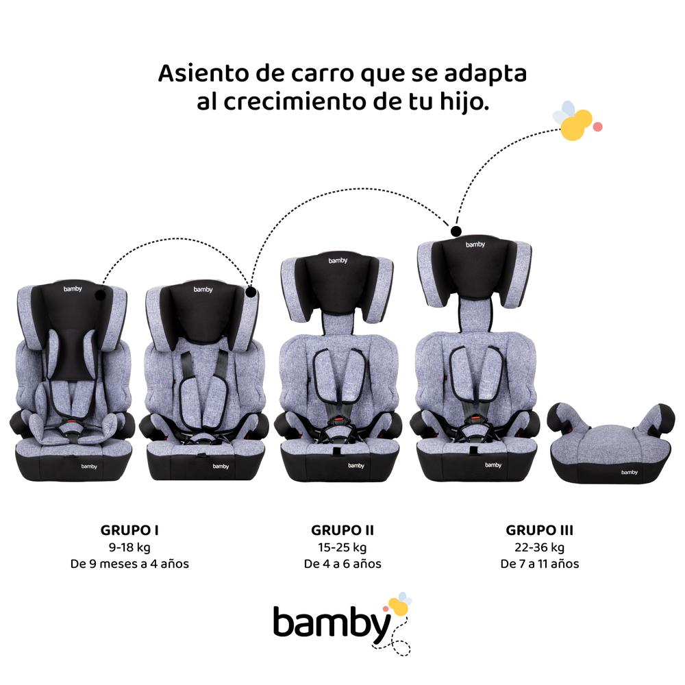 Autoasiento Para Carro Silla de Bebe Seguridad 9m A 11 Años