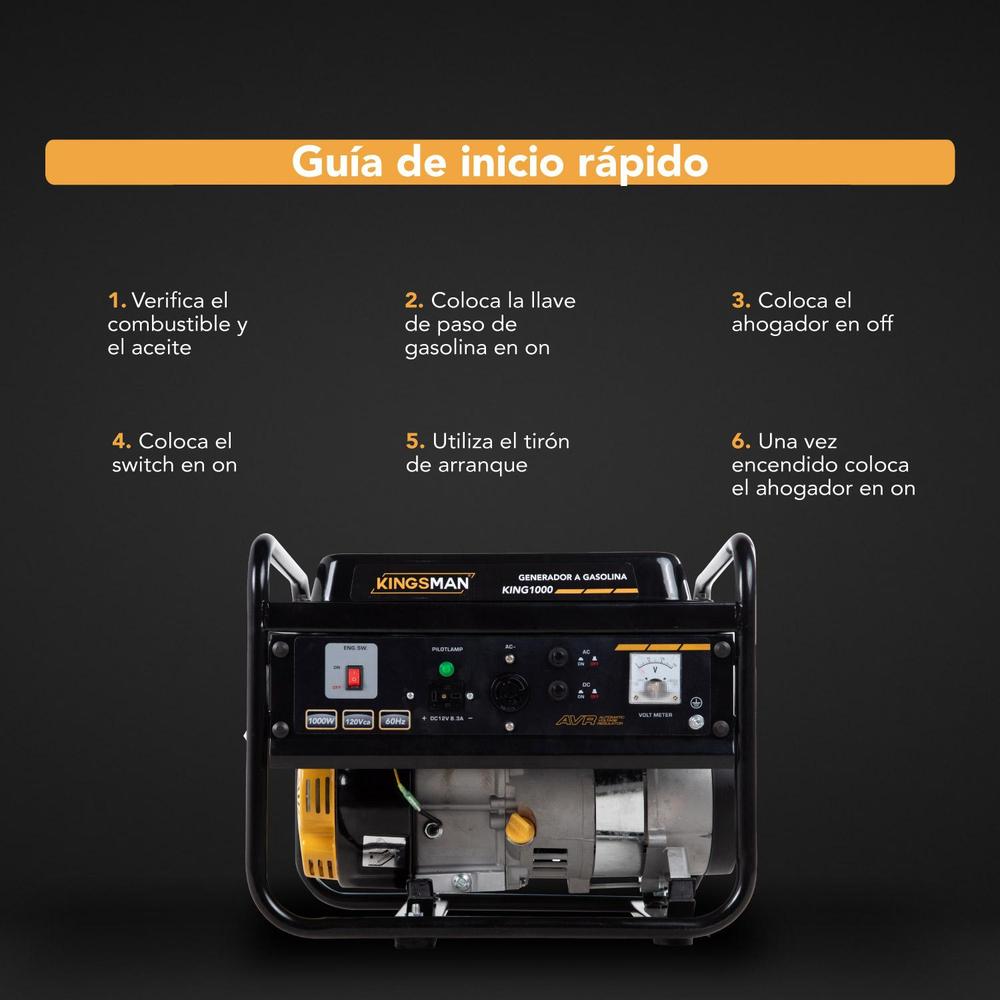 Generador Portatil A Gasolina 110v Corriente Electrica