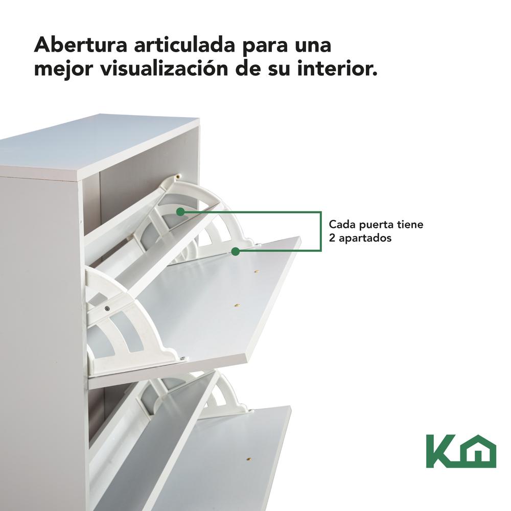 Mueble Zapatero Zapatera Organizador Madera 18 Pares Hogar