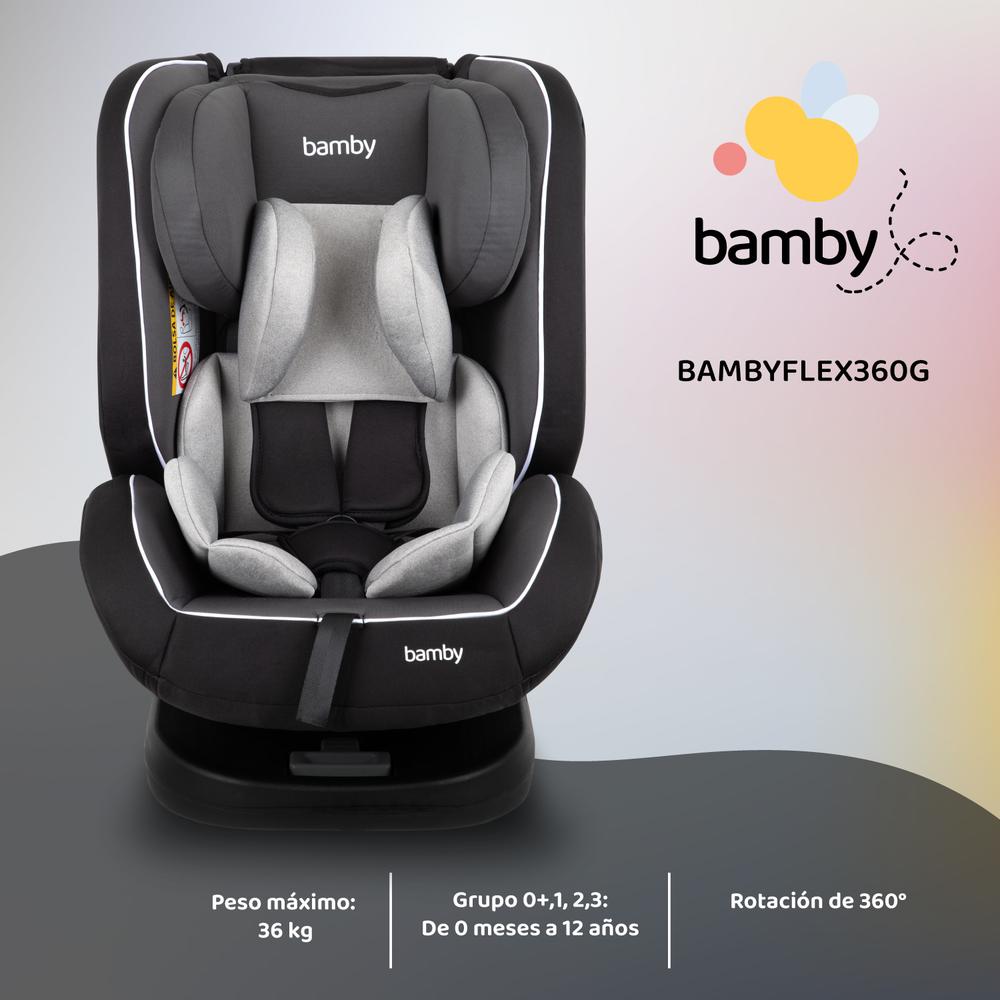 Autoasiento 360 Para Carro Con Sistema Seguridad Coche Bebes