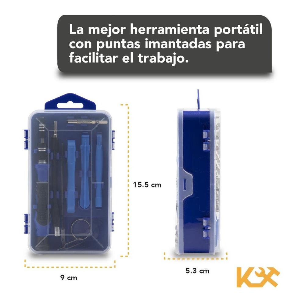 Herramienta Reparacion de Celular y Varios Equipos con 117 Piezas 300160 Kingsman