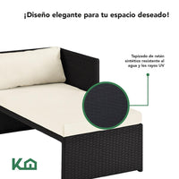 Thumbnail for Sala Exterior Esquinera Izquierda Mueble Jardín Ratan Sofa