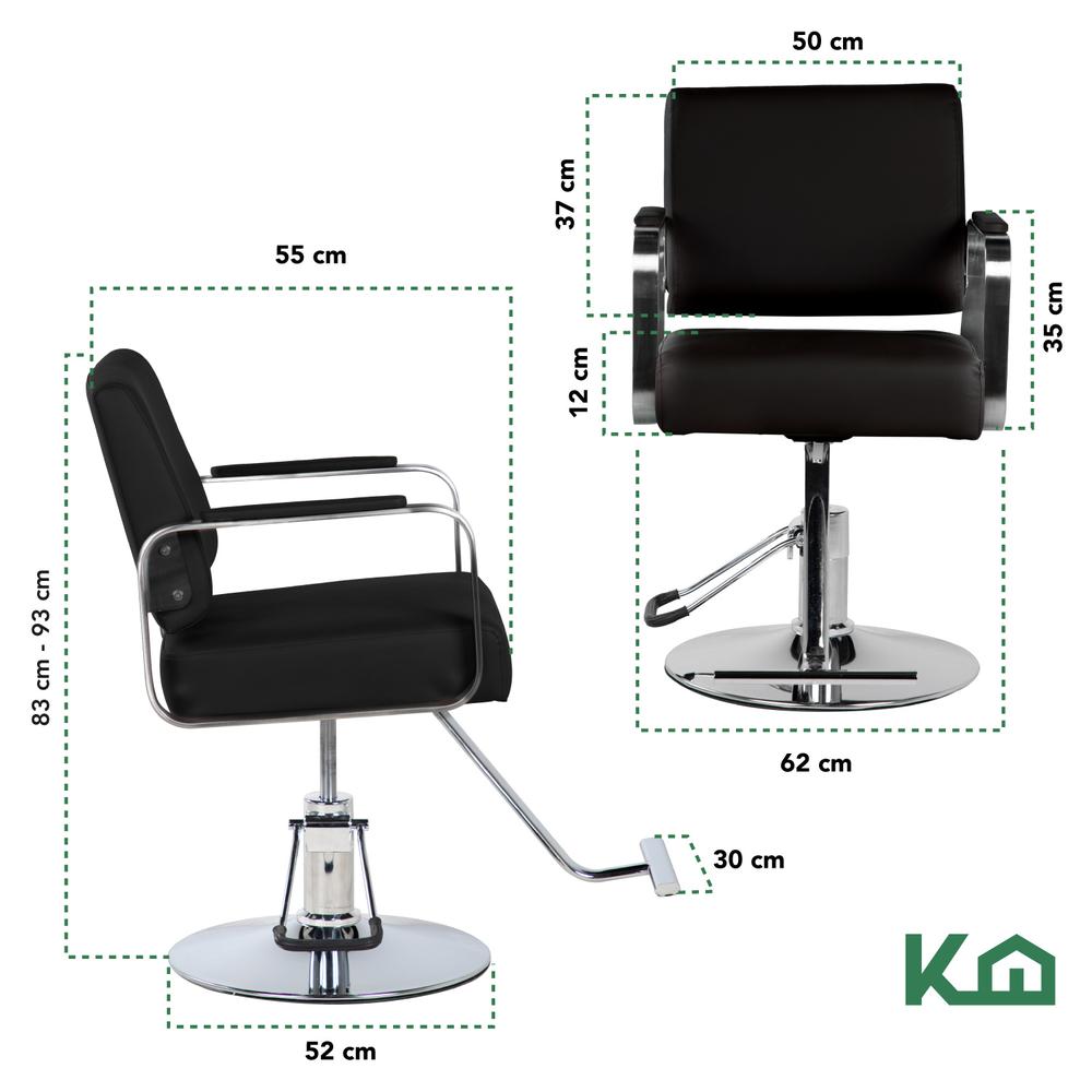 Sillon Barbero Estetica Silla Hidraulico Ajustable Barberia