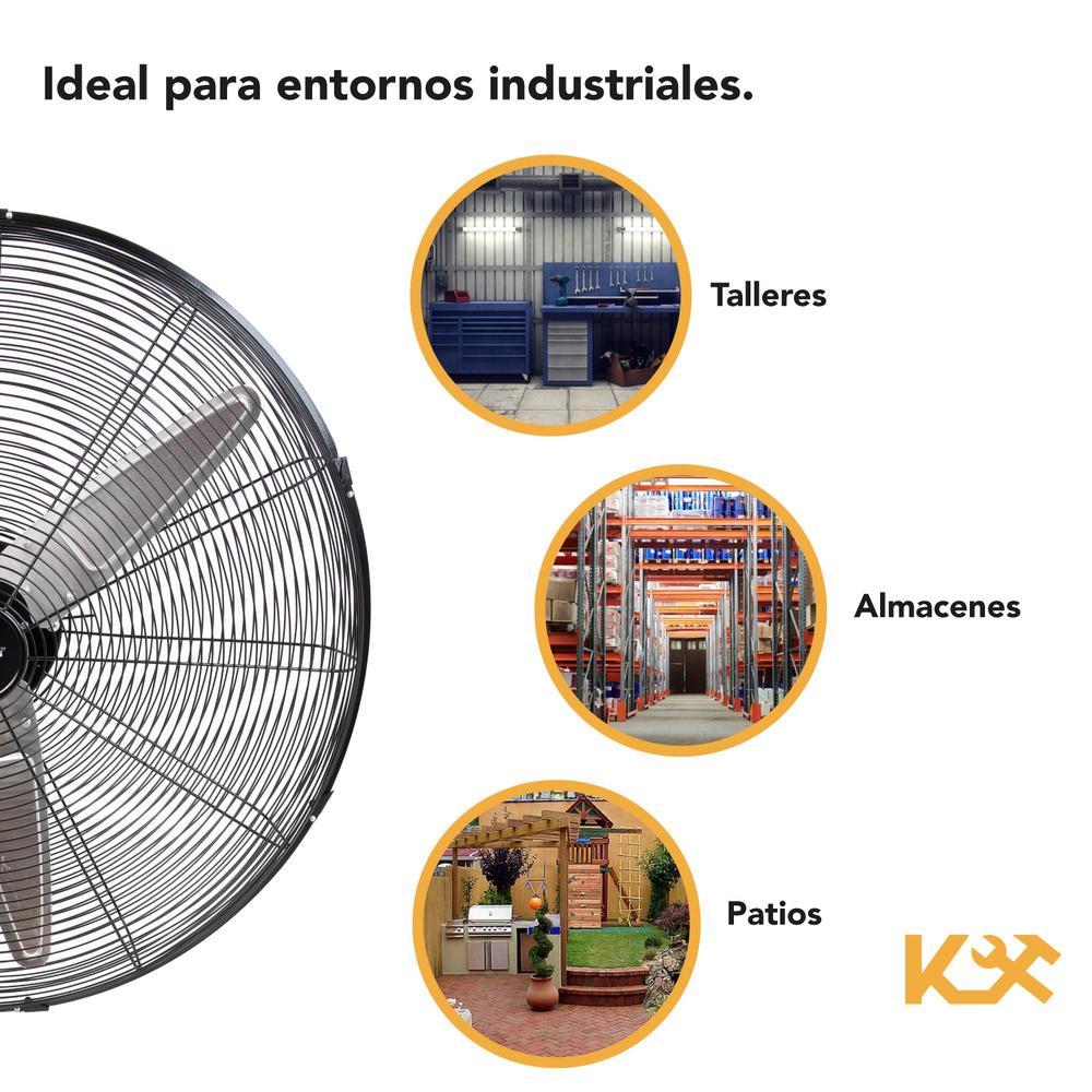 Ventilador Pedestal Industrial 26 Pulgadas De Pie Kingsman