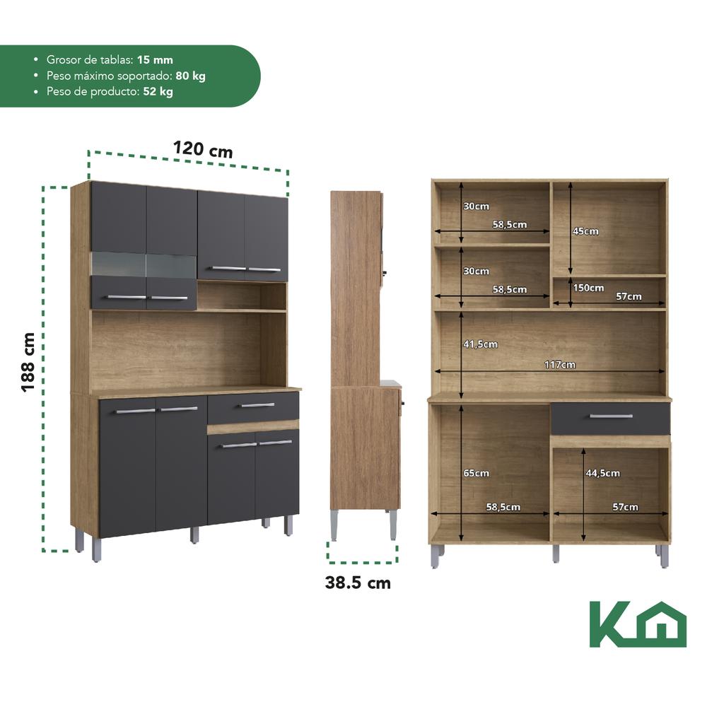 Alacena Organizador Rack Multiuso Gabinete Mueble De Cocina