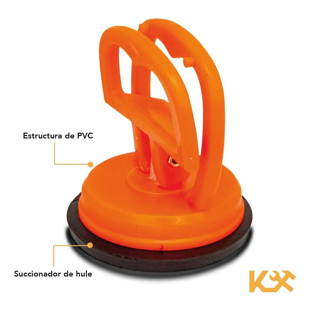 Succionador Copa 50 mm Capacidad 5 Kg Juego 4 Pzs. 302075 Kingsman