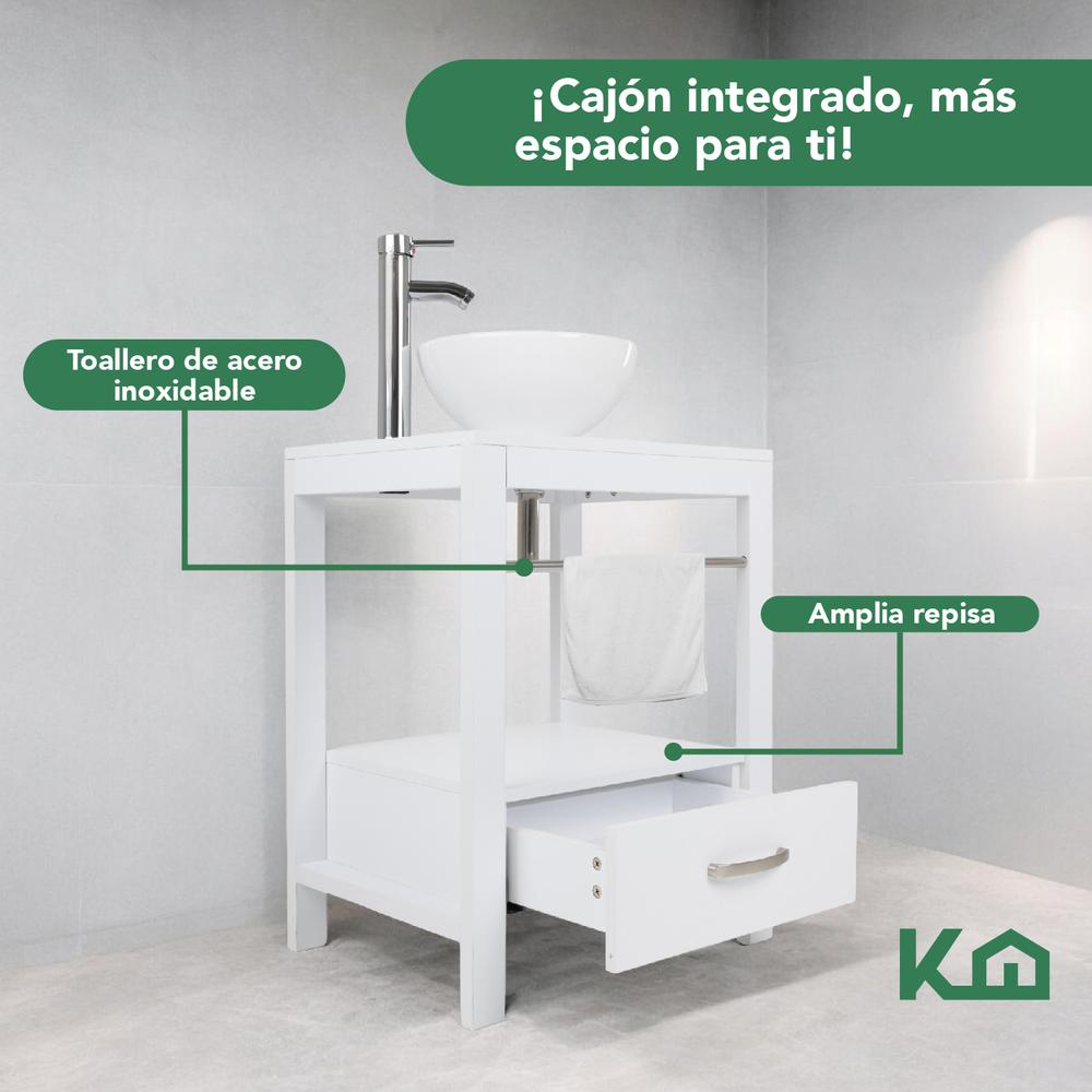 Mueble Gabinete Para Baño Lavamanos Lavabo Ovalin Toallero