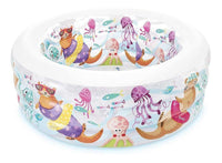 Thumbnail for Alberca Inflable Redonda Tropical Infantil Niños 152cm Intex