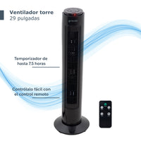 Thumbnail for Ventilador De Torre 29 Pulgadas Con Control Remoto Giratorio